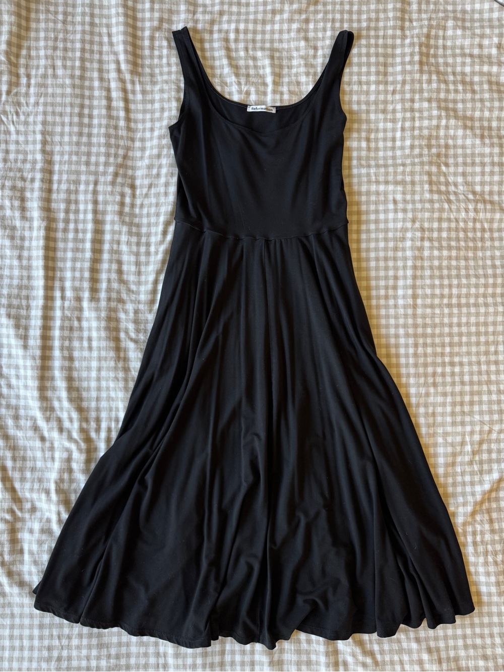 Reformation - Black Rou Knit Dress
